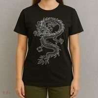 Japan Dragon Tattoo Drawing Traditional Japanese T-Shirt thumb 4