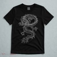Japan Dragon Tattoo Drawing Traditional Japanese T-Shirt thumb 5