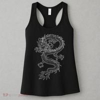 Japan Dragon Tattoo Drawing Traditional Japanese Women's Tank Top thumb 3
