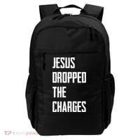 Jesus Dropped The Charges Backpack thumb 0