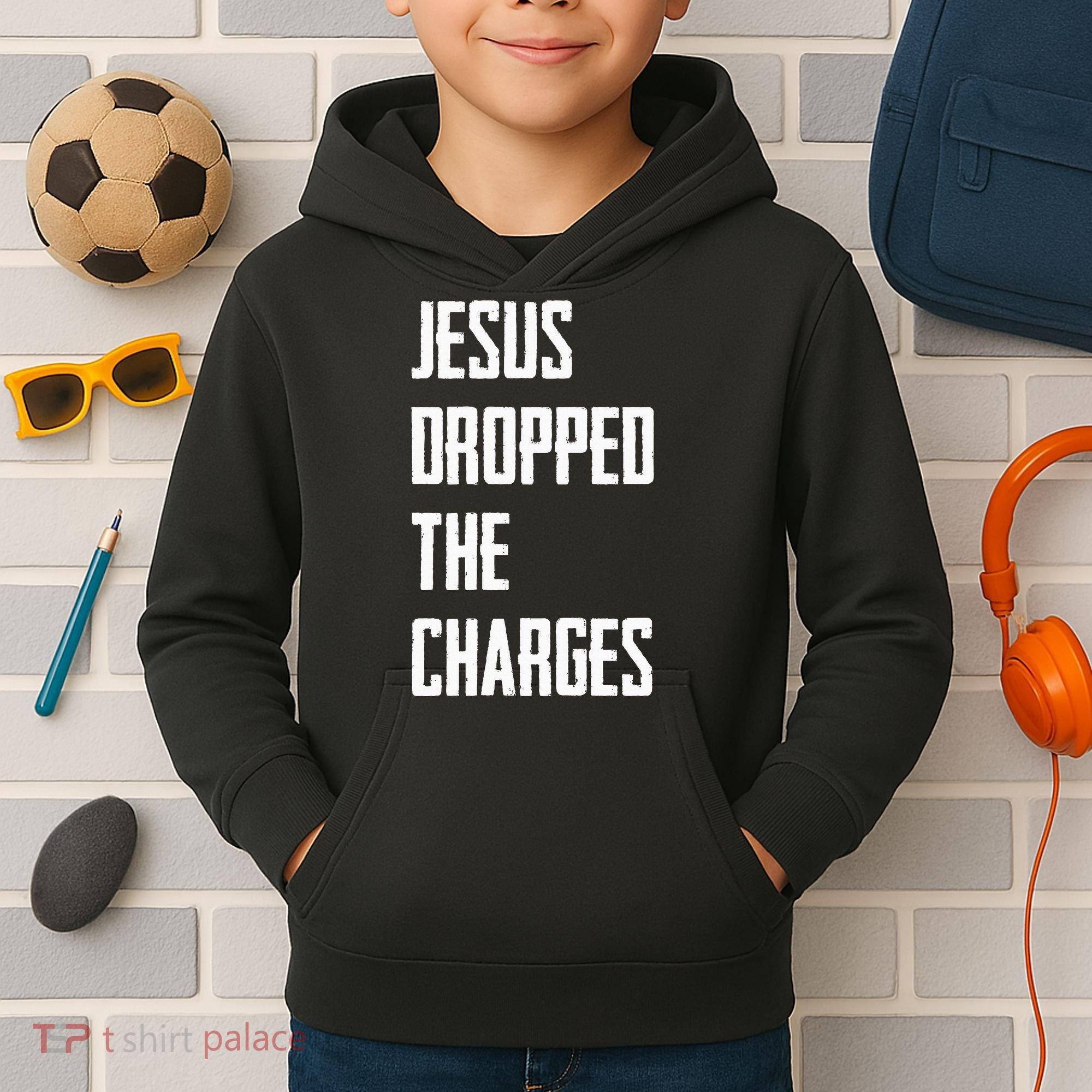 Jesus Dropped The Charges Kids Hoodie