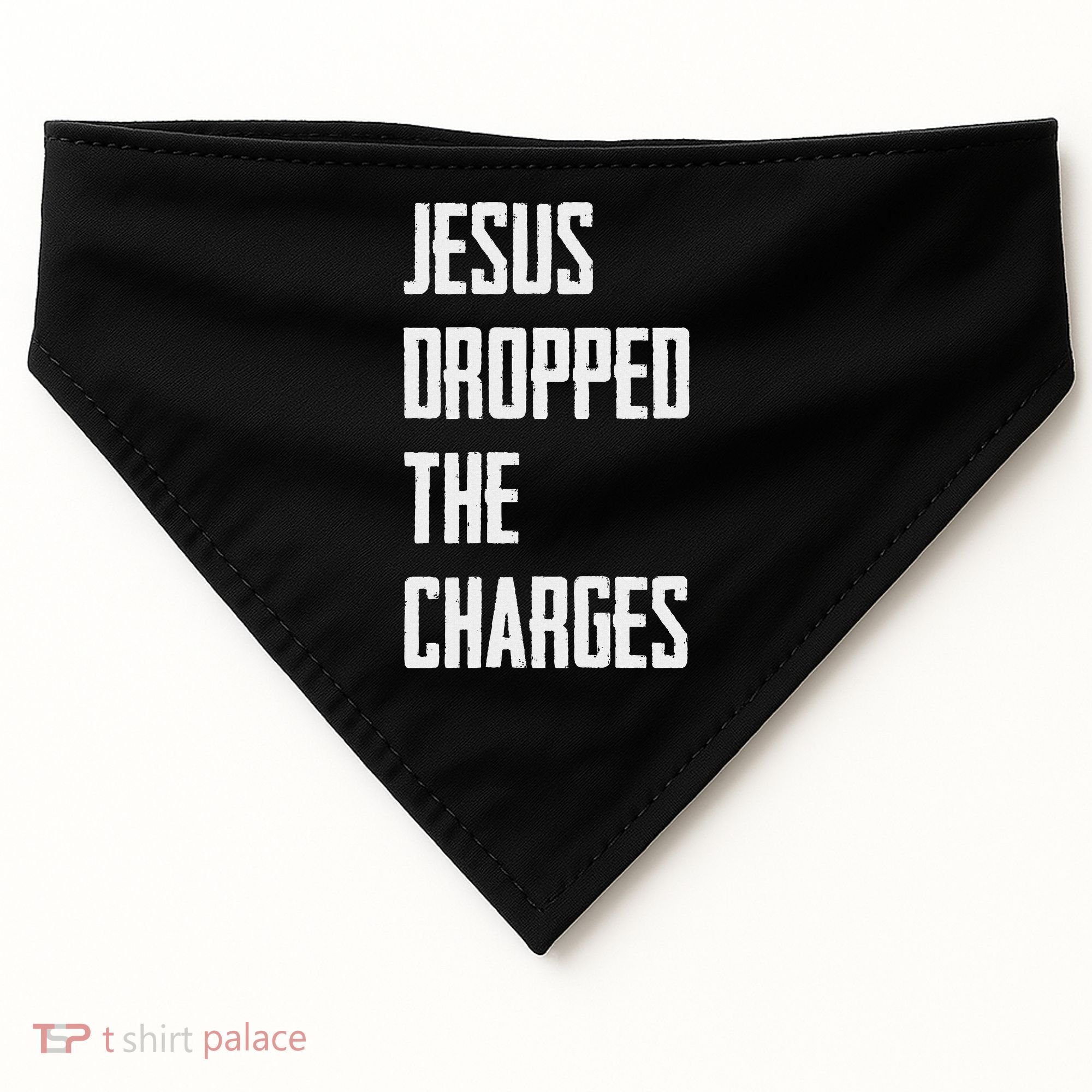 Jesus Dropped The Charges USA-Made Doggie Bandana