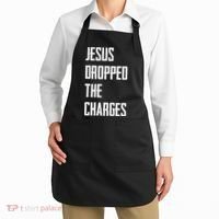 Jesus Dropped The Charges Apron thumb 2