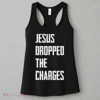 Jesus Dropped The Charges Women's Tank Top thumb 3