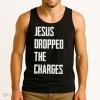 Jesus Dropped The Charges Tank Top thumb 3