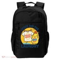 Jesus Did The Laundry Washed White By Grace Funny Christian Backpack thumb 0