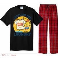 Jesus Did The Laundry Washed White By Grace Funny Christian Pajama Set thumb 0