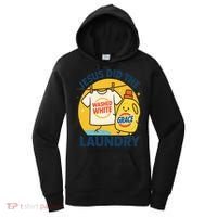 Jesus Did The Laundry Washed White By Grace Funny Christian Women's Hoodie thumb 0