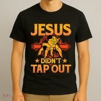 Jesus DidnT Tap Out Brazilian Jiujitsu Bjj Grappling T-Shirt thumb 3