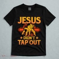 Jesus DidnT Tap Out Brazilian Jiujitsu Bjj Grappling T-Shirt thumb 5
