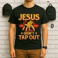 Jesus DidnT Tap Out Brazilian Jiujitsu Bjj Grappling T-Shirt thumb 6