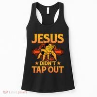 Jesus DidnT Tap Out Brazilian Jiujitsu Bjj Grappling Women's Tank Top thumb 0