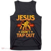 Jesus DidnT Tap Out Brazilian Jiujitsu Bjj Grappling Tank Top thumb 0