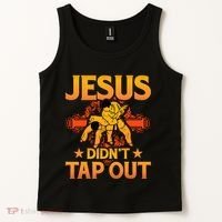 Jesus DidnT Tap Out Brazilian Jiujitsu Bjj Grappling Tank Top thumb 2