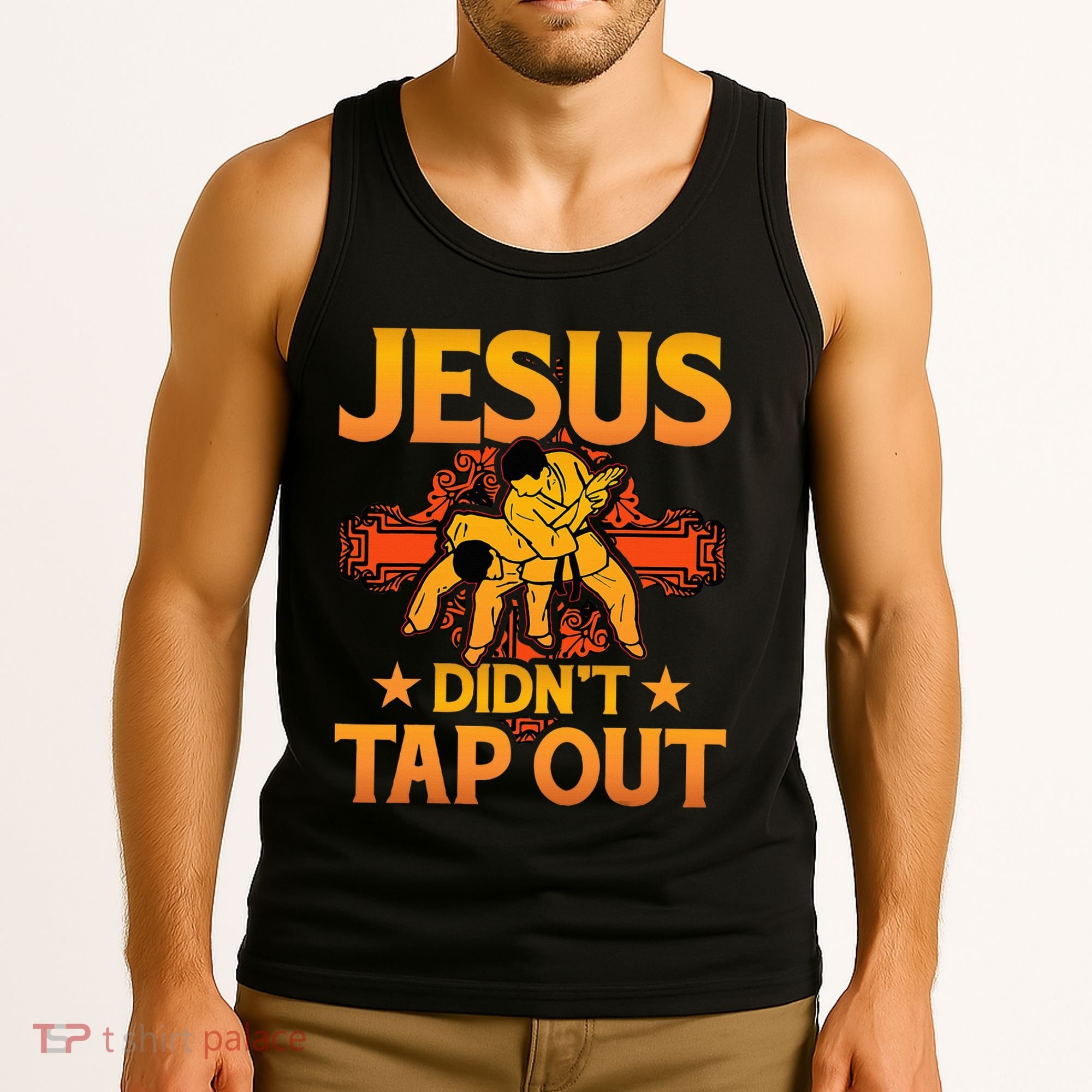 Jesus DidnT Tap Out Brazilian Jiujitsu Bjj Grappling Tank Top