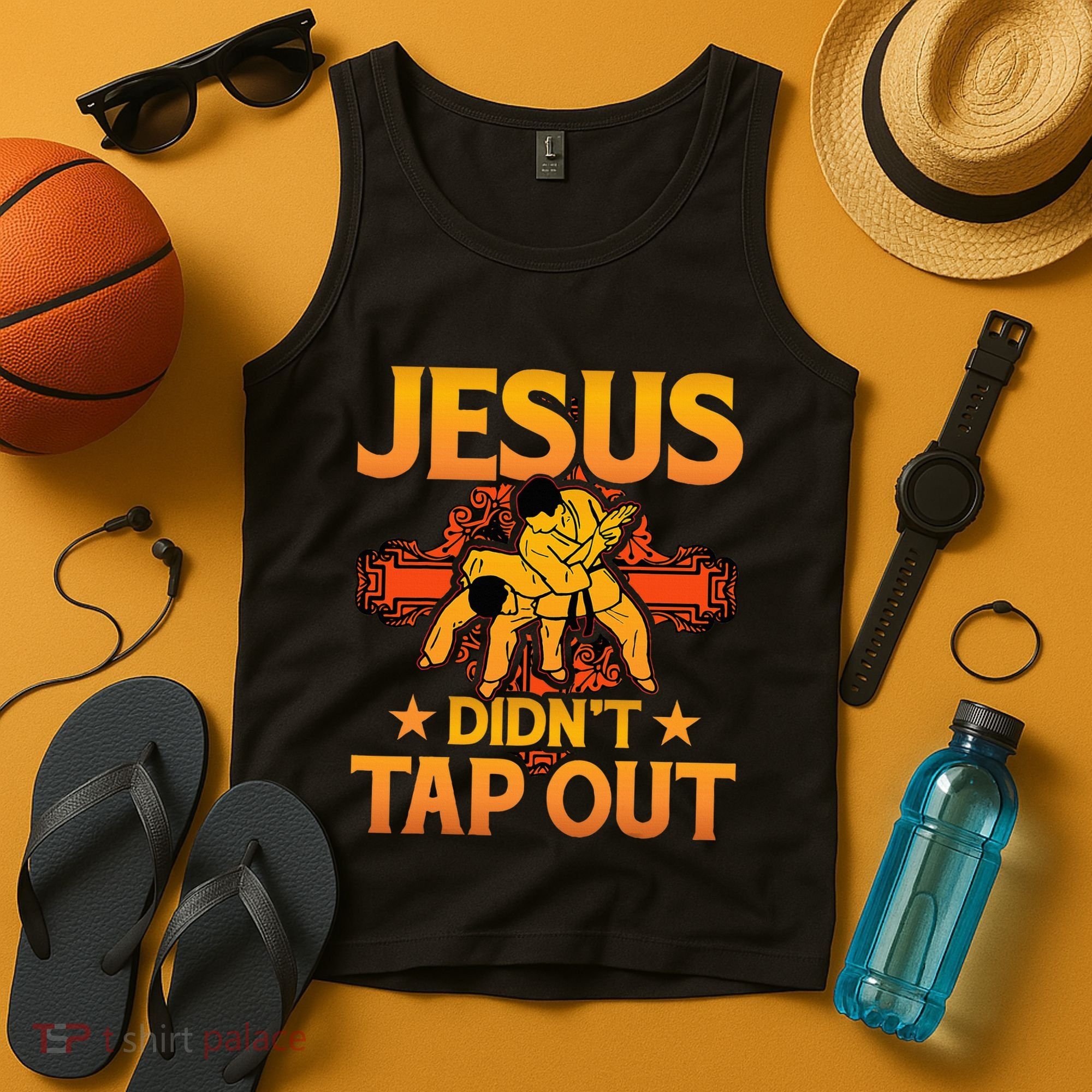 Jesus DidnT Tap Out Brazilian Jiujitsu Bjj Grappling Tank Top