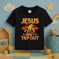 Jesus DidnT Tap Out Brazilian Jiujitsu Bjj Grappling Toddler T-Shirt thumb 3