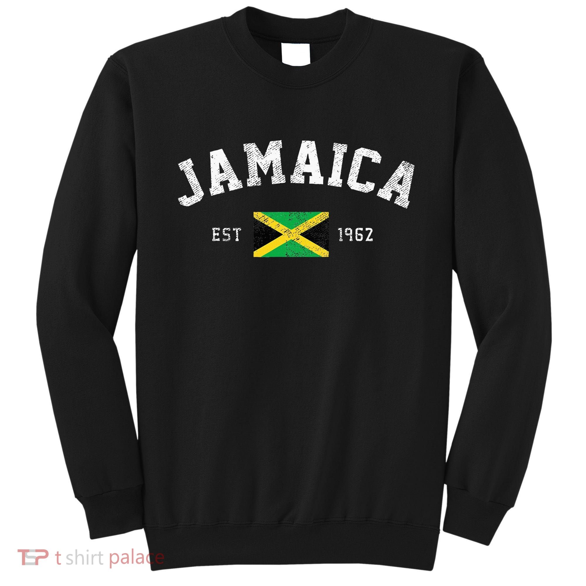 Jamaica Est. 1962 Jamaican Flag Independence Day Sweatshirt