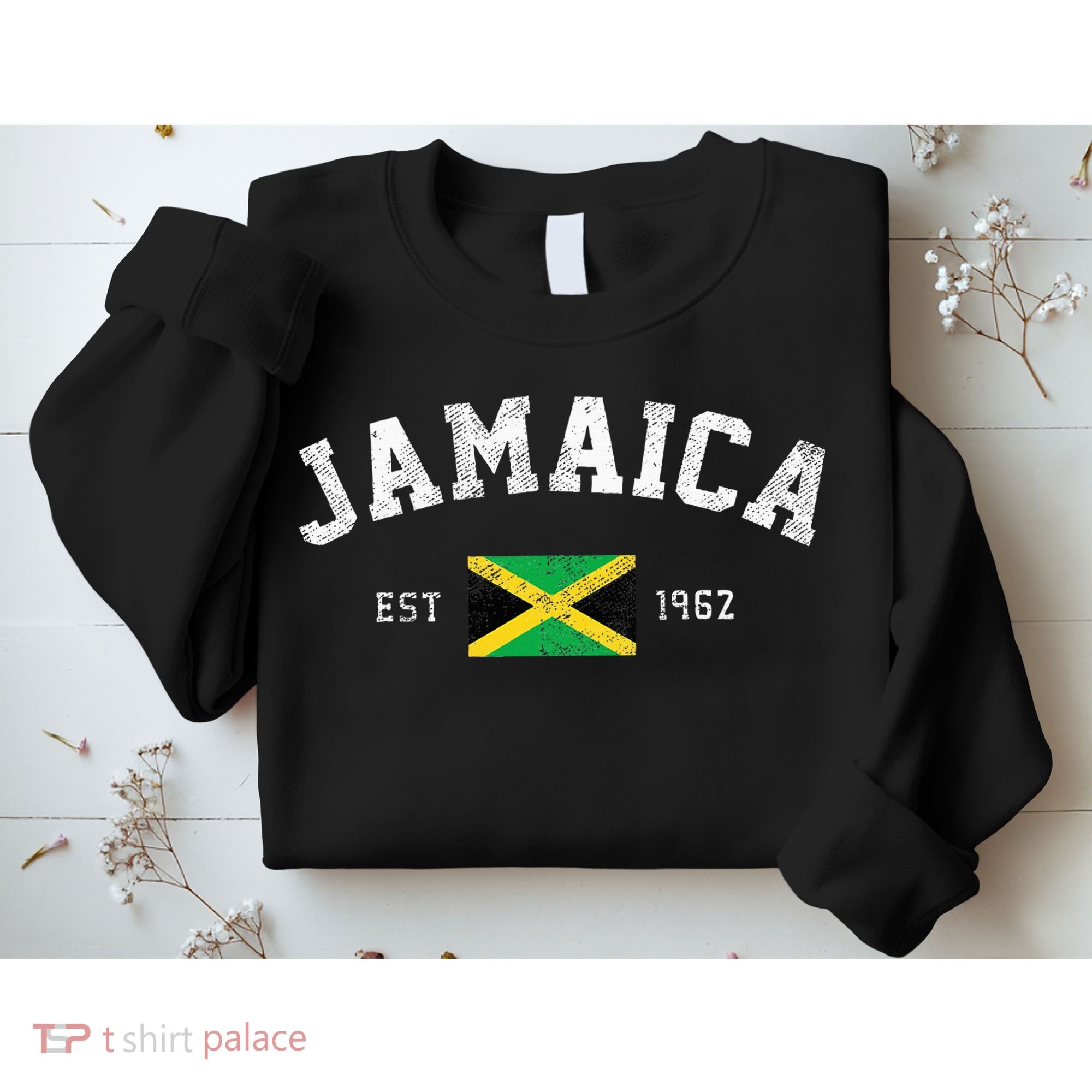 Jamaica Est. 1962 Jamaican Flag Independence Day Sweatshirt