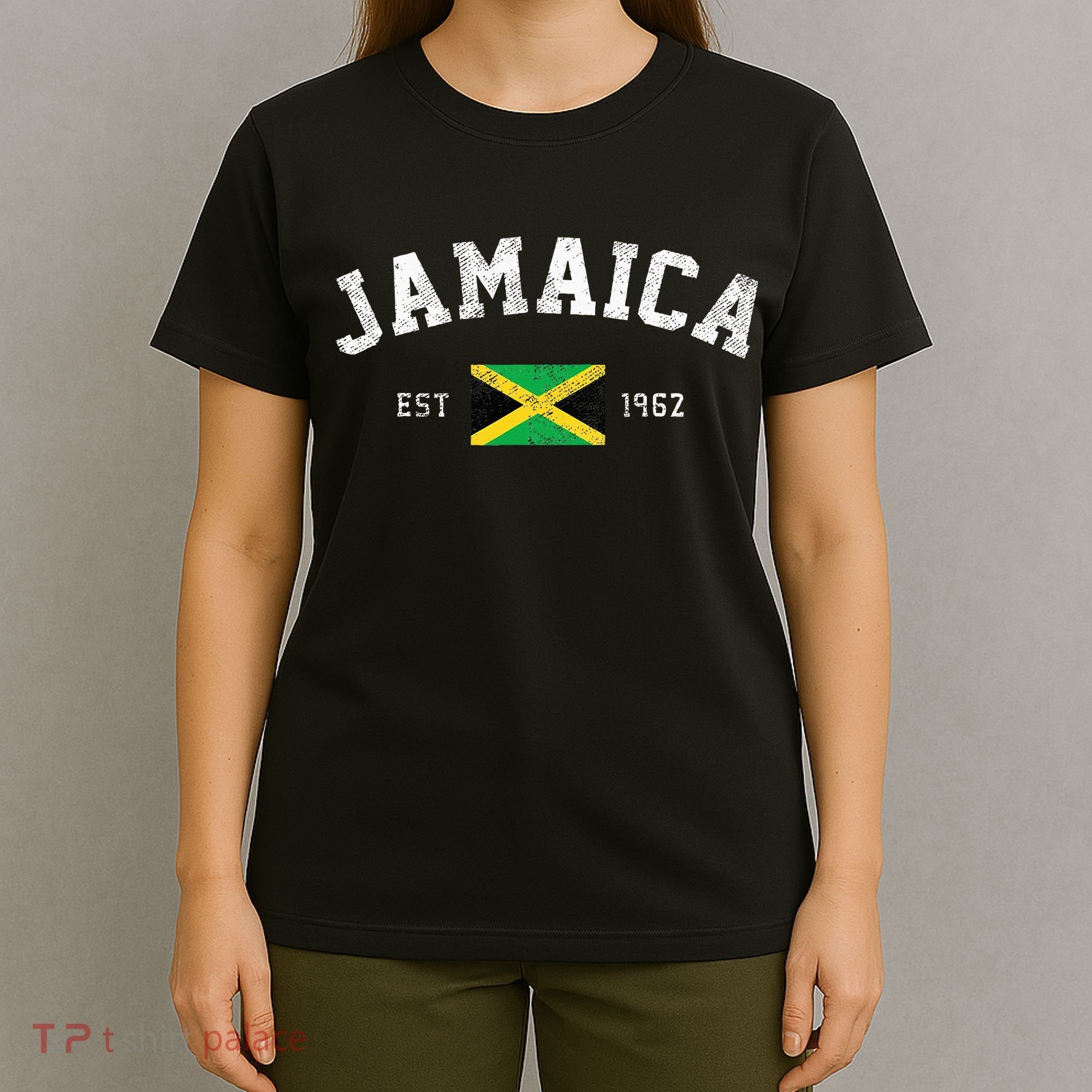 Jamaica Est. 1962 Jamaican Flag Independence Day T-Shirt