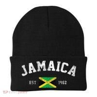 Jamaica Est. 1962 Jamaican Flag Independence Day Beanie thumb 0