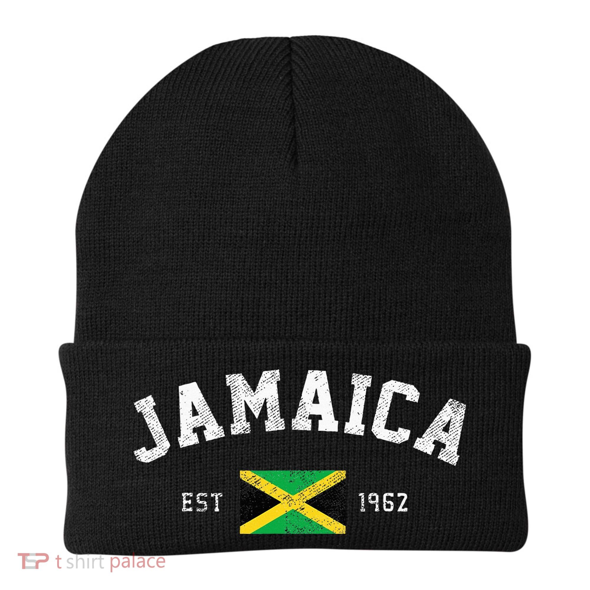Jamaica Est. 1962 Jamaican Flag Independence Day Beanie
