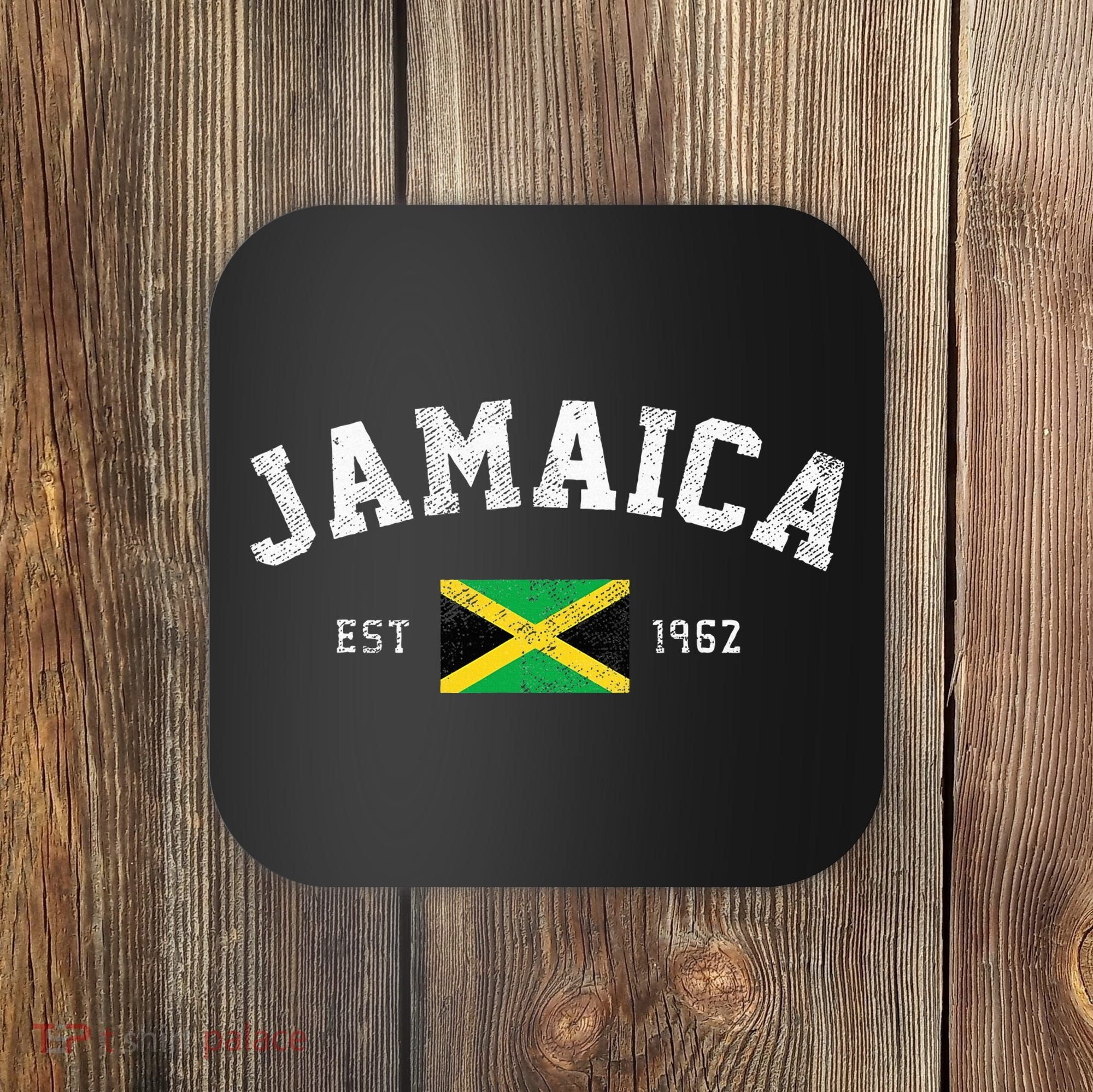 Jamaica Est. 1962 Jamaican Flag Independence Day Coaster