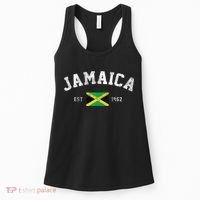 Jamaica Est. 1962 Jamaican Flag Independence Day Women's Tank Top thumb 0