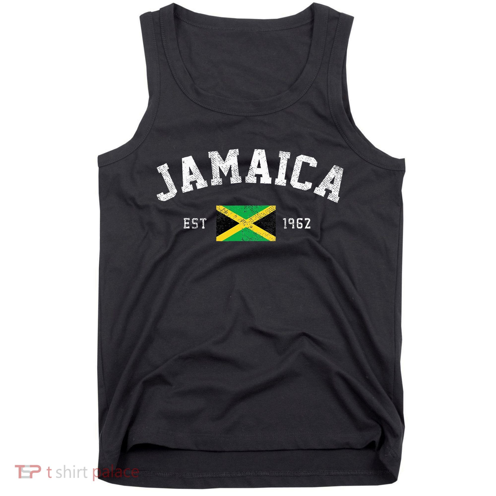 Jamaica Est. 1962 Jamaican Flag Independence Day Tank Top