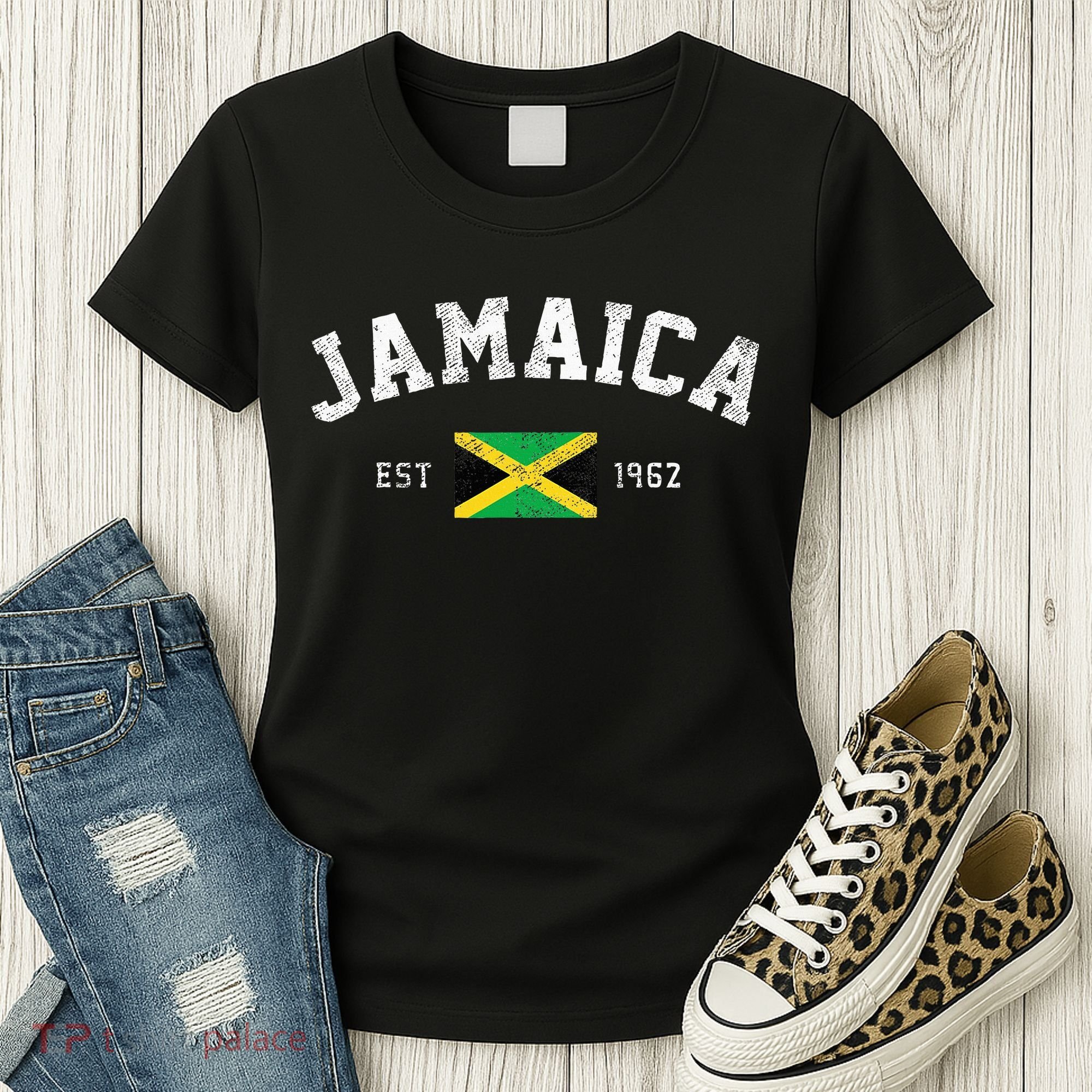 Jamaica Est. 1962 Jamaican Flag Independence Day Women's T-Shirt