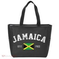 Jamaica Est. 1962 Jamaican Flag Independence Day Tote Bag thumb 0