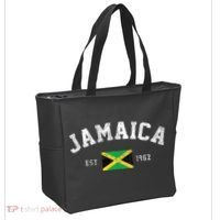 Jamaica Est. 1962 Jamaican Flag Independence Day Tote Bag thumb 2