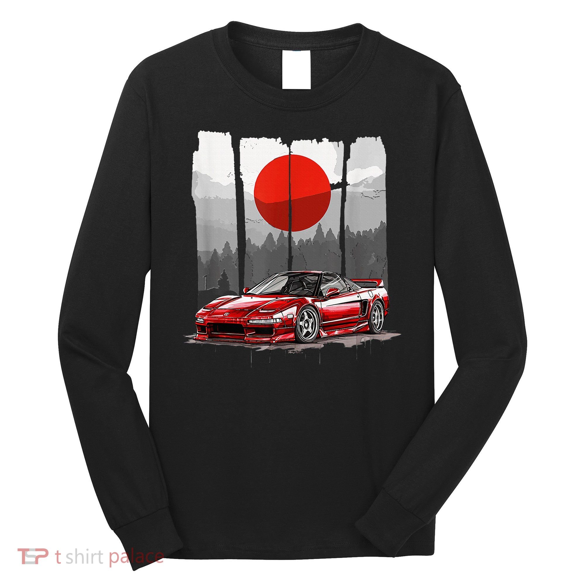 Jdm Euro Car Scene Nsx Tuning Drift Import Long Sleeve Shirt