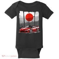 Jdm Euro Car Scene Nsx Tuning Drift Import Baby Bodysuit thumb 0