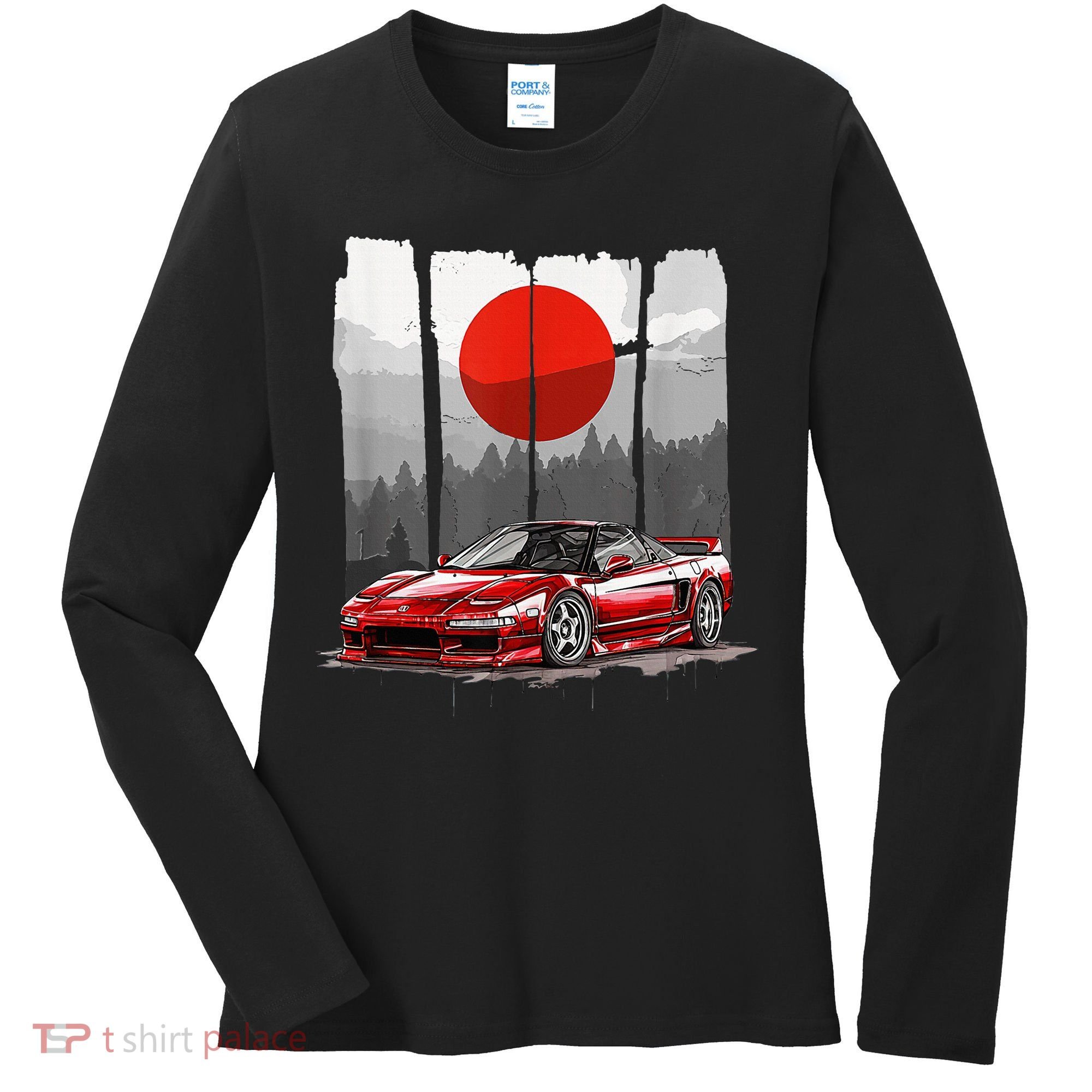 Jdm Euro Car Scene Nsx Tuning Drift Import Women's Long Sleeve Shirt