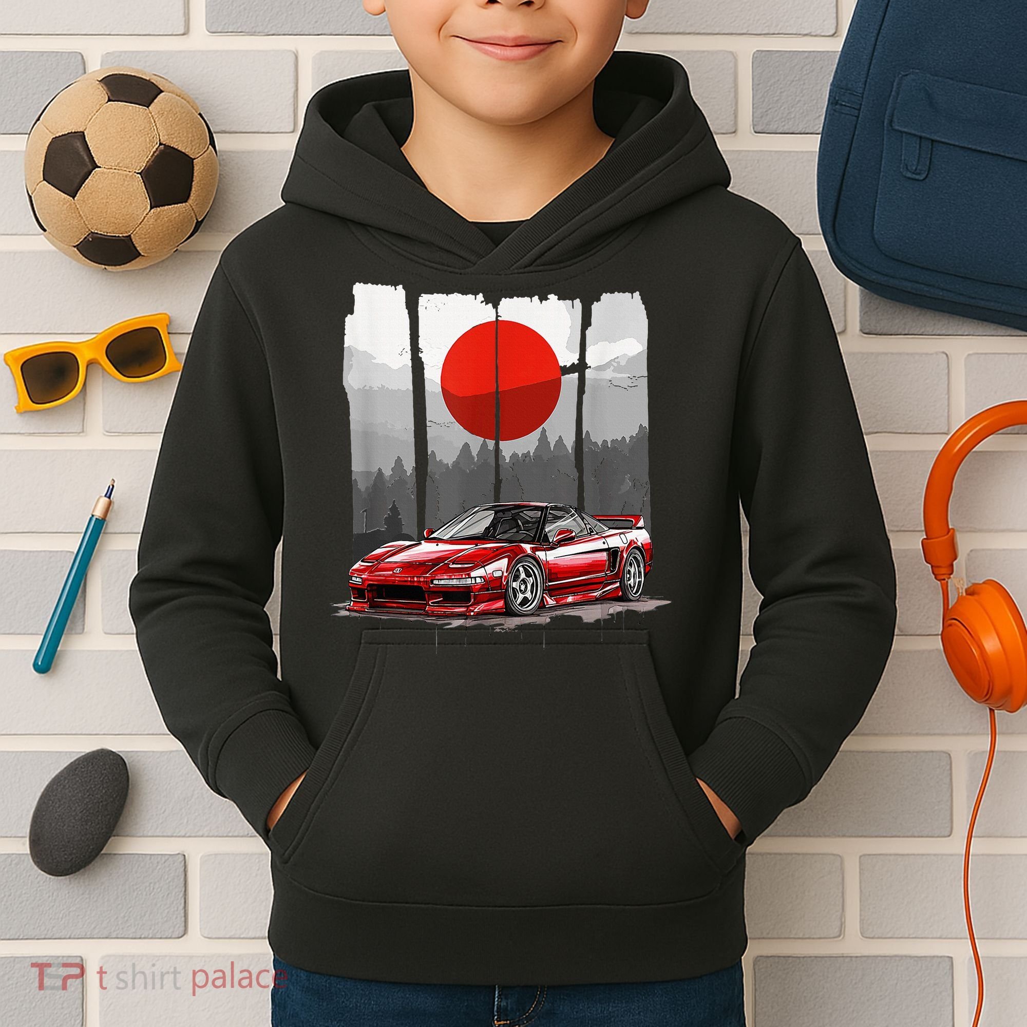 Jdm Euro Car Scene Nsx Tuning Drift Import Kids Hoodie