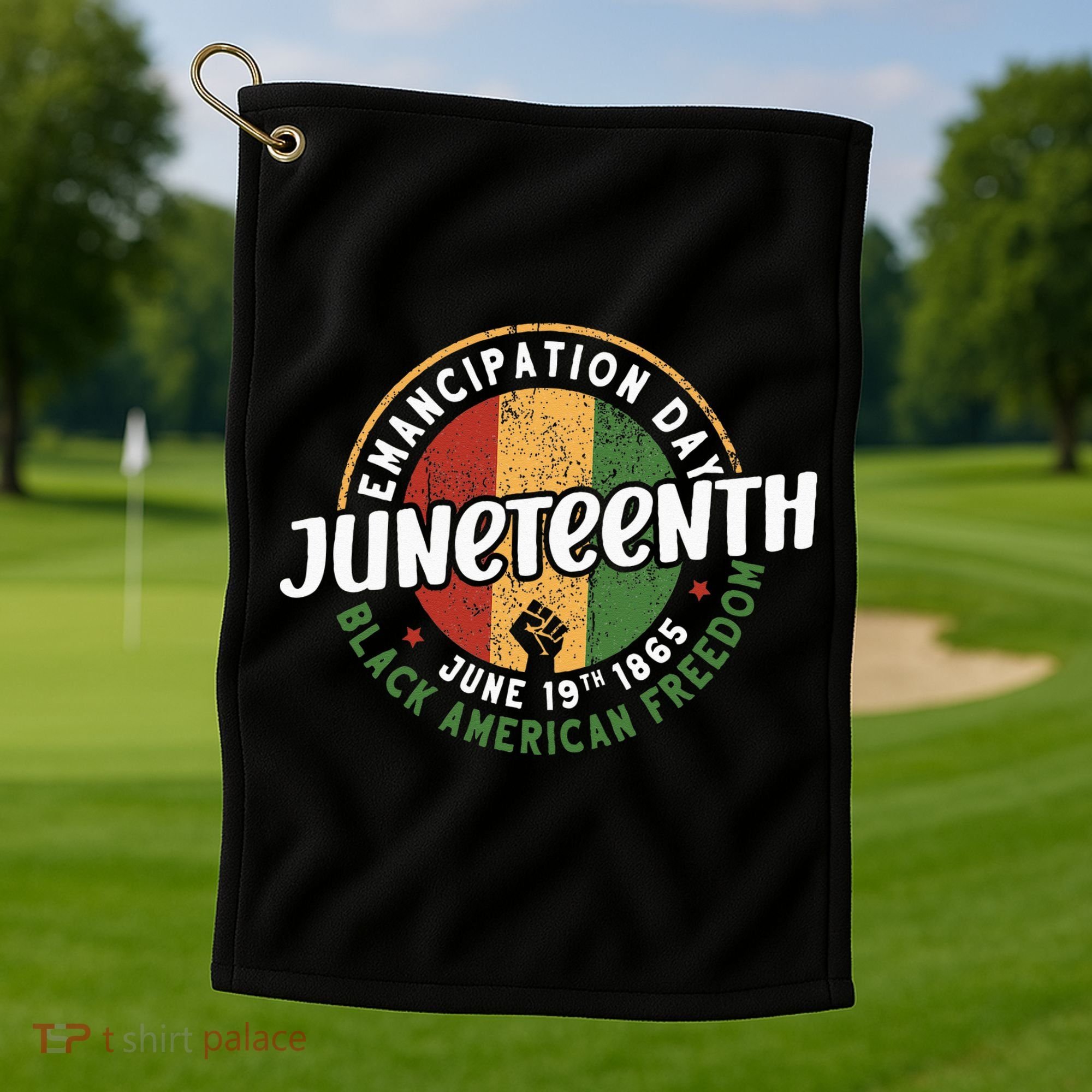 Juneteenth Emancipation Day Black American Freedom Golf Towel