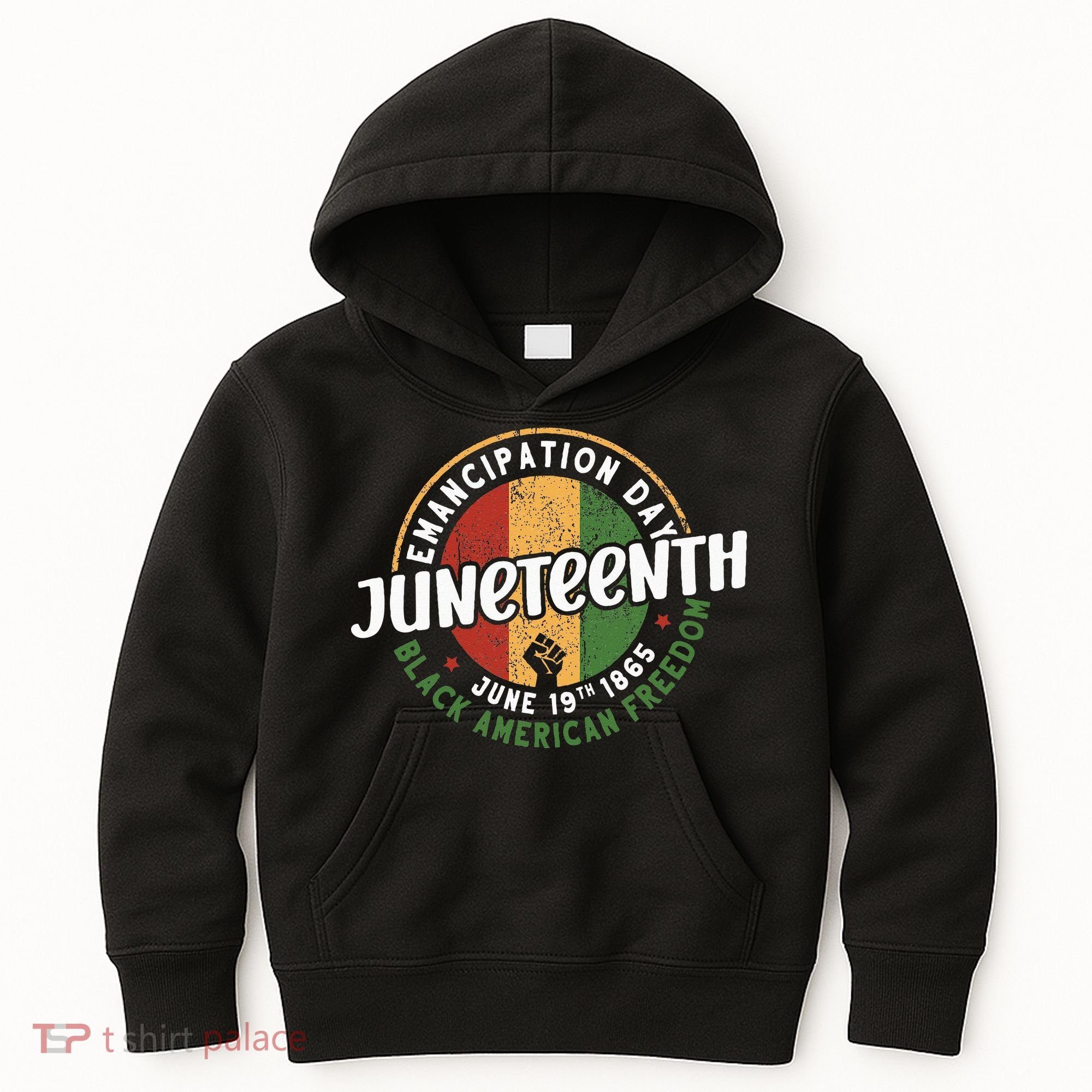 Juneteenth Emancipation Day Black American Freedom Kids Hoodie