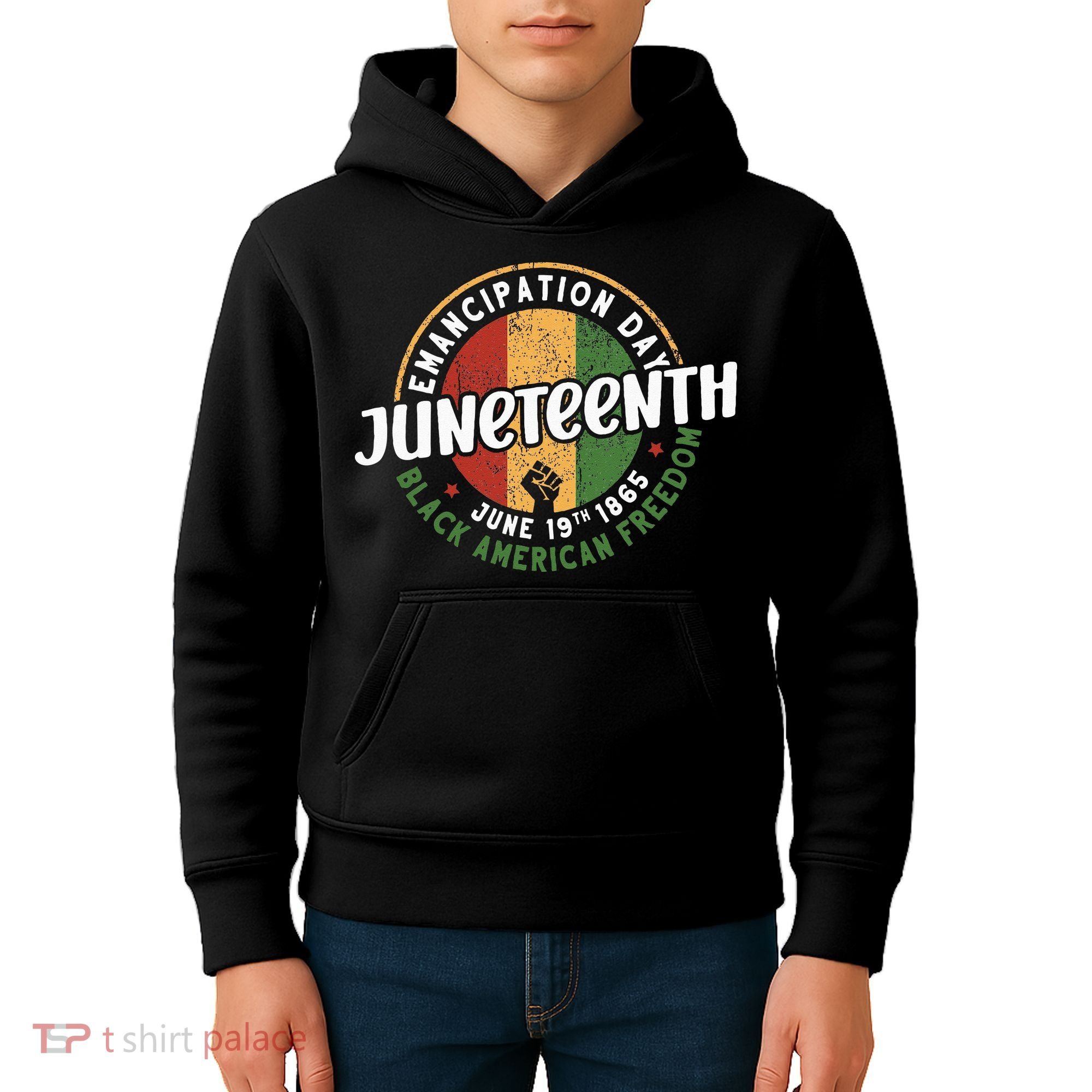 Juneteenth Emancipation Day Black American Freedom Kids Hoodie