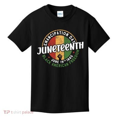 Juneteenth Emancipation Day Black American Freedom Kids T-Shirt