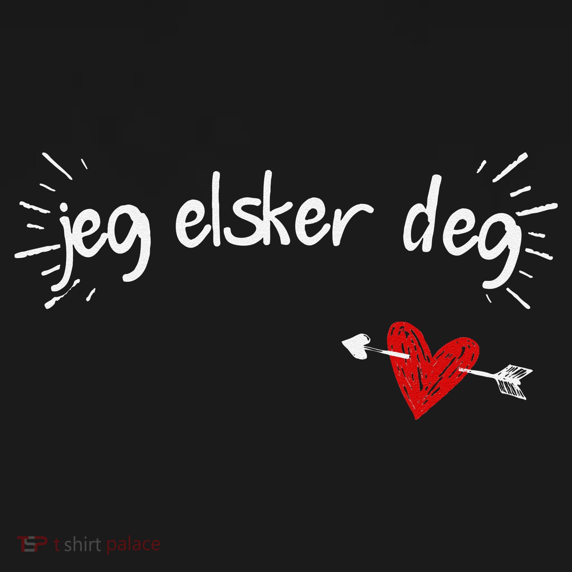 Jeg Elsker Deg I Love You In Norwegian Women's Hoodie