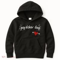 Jeg Elsker Deg I Love You In Norwegian Kids Hoodie thumb 0