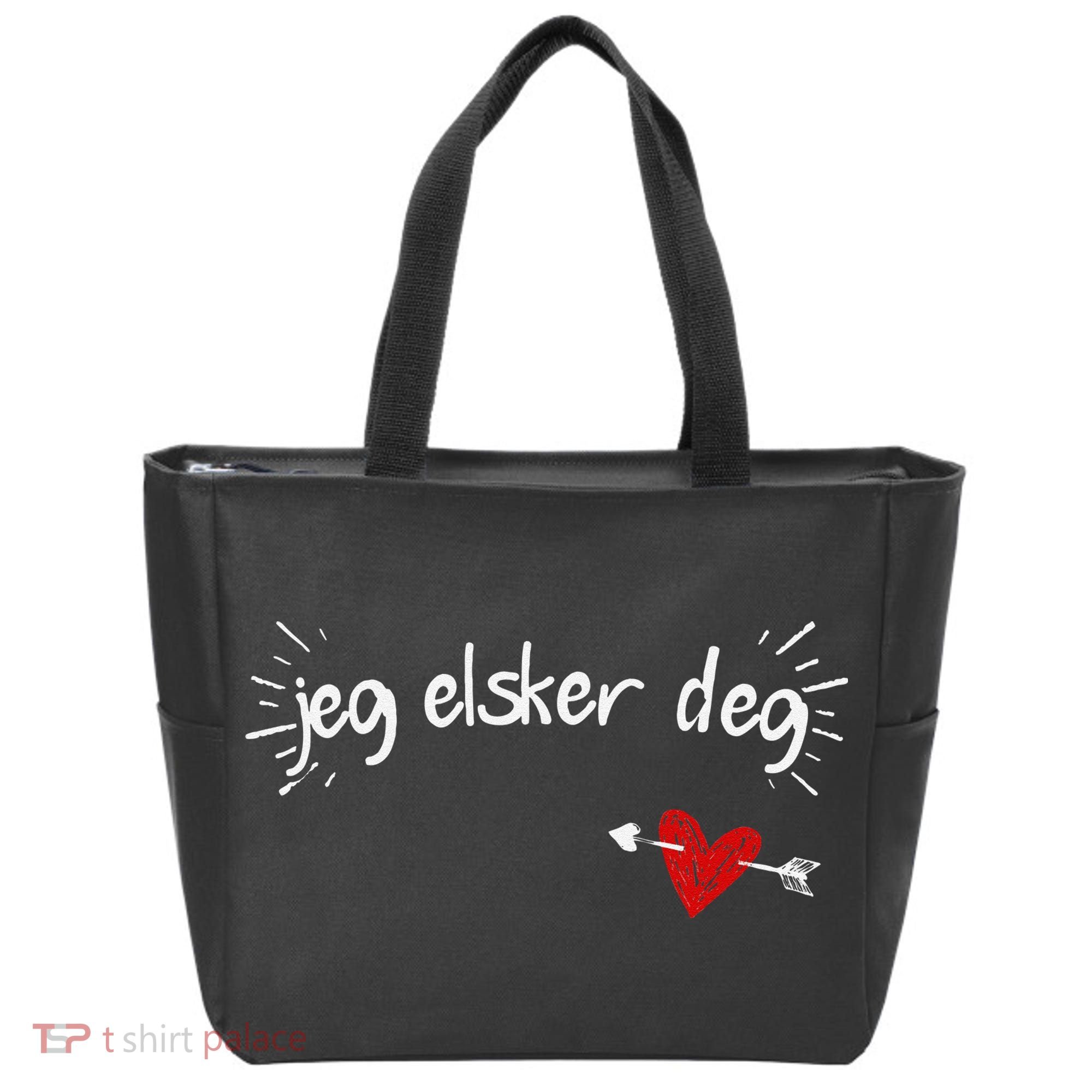 Jeg Elsker Deg I Love You In Norwegian Tote Bag