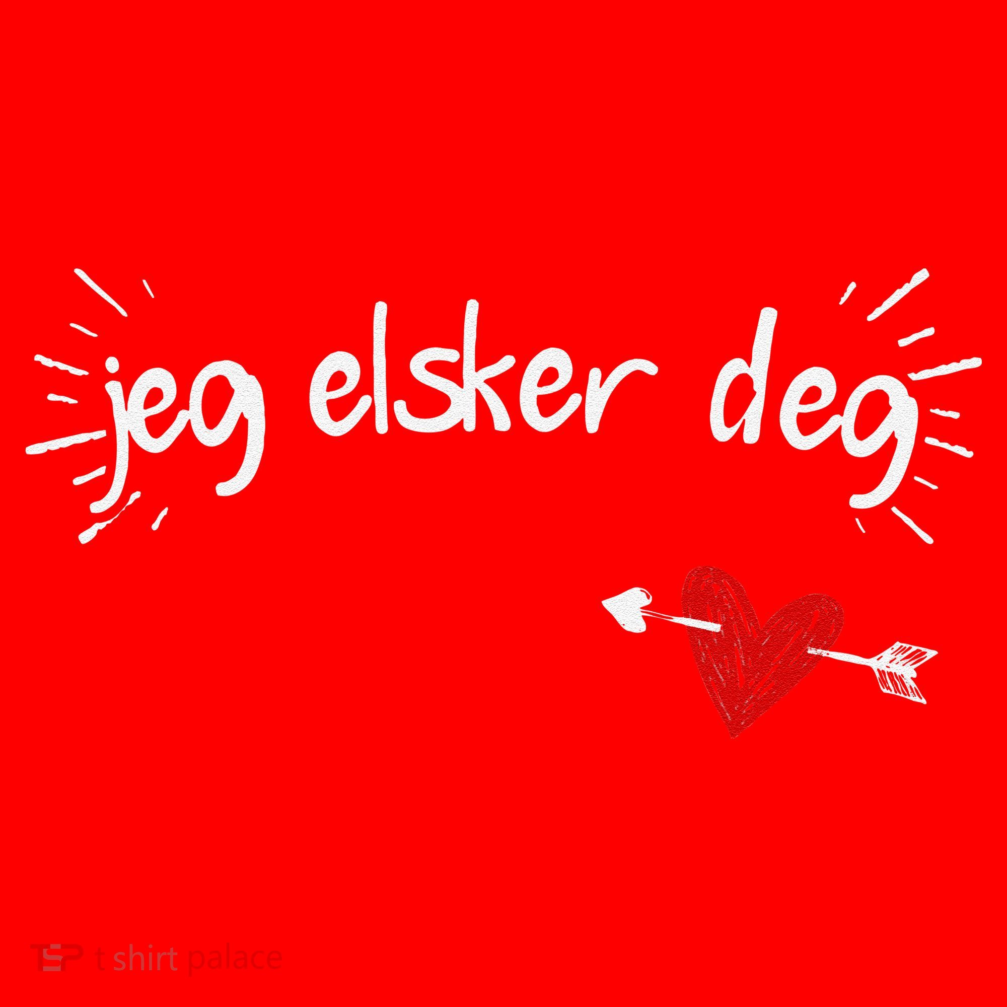 Jeg Elsker Deg I Love You In Norwegian Santa Hat