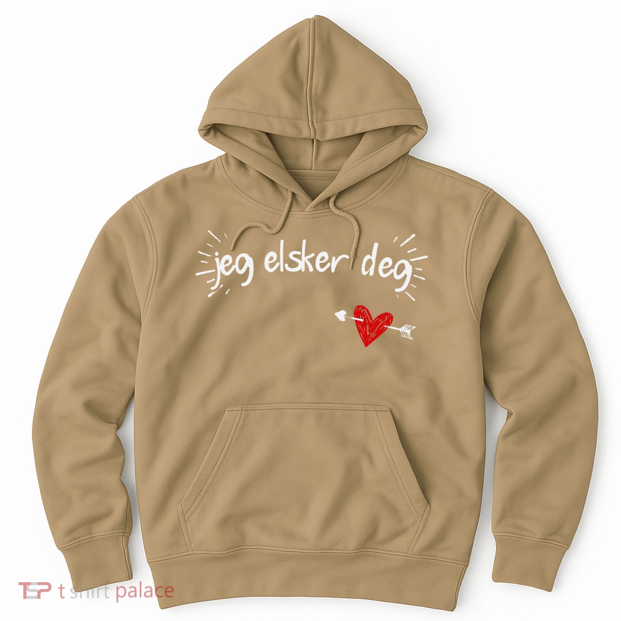 Jeg Elsker Deg I Love You In Norwegian Hoodie