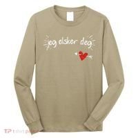 Jeg Elsker Deg I Love You In Norwegian Long Sleeve Shirt thumb 0