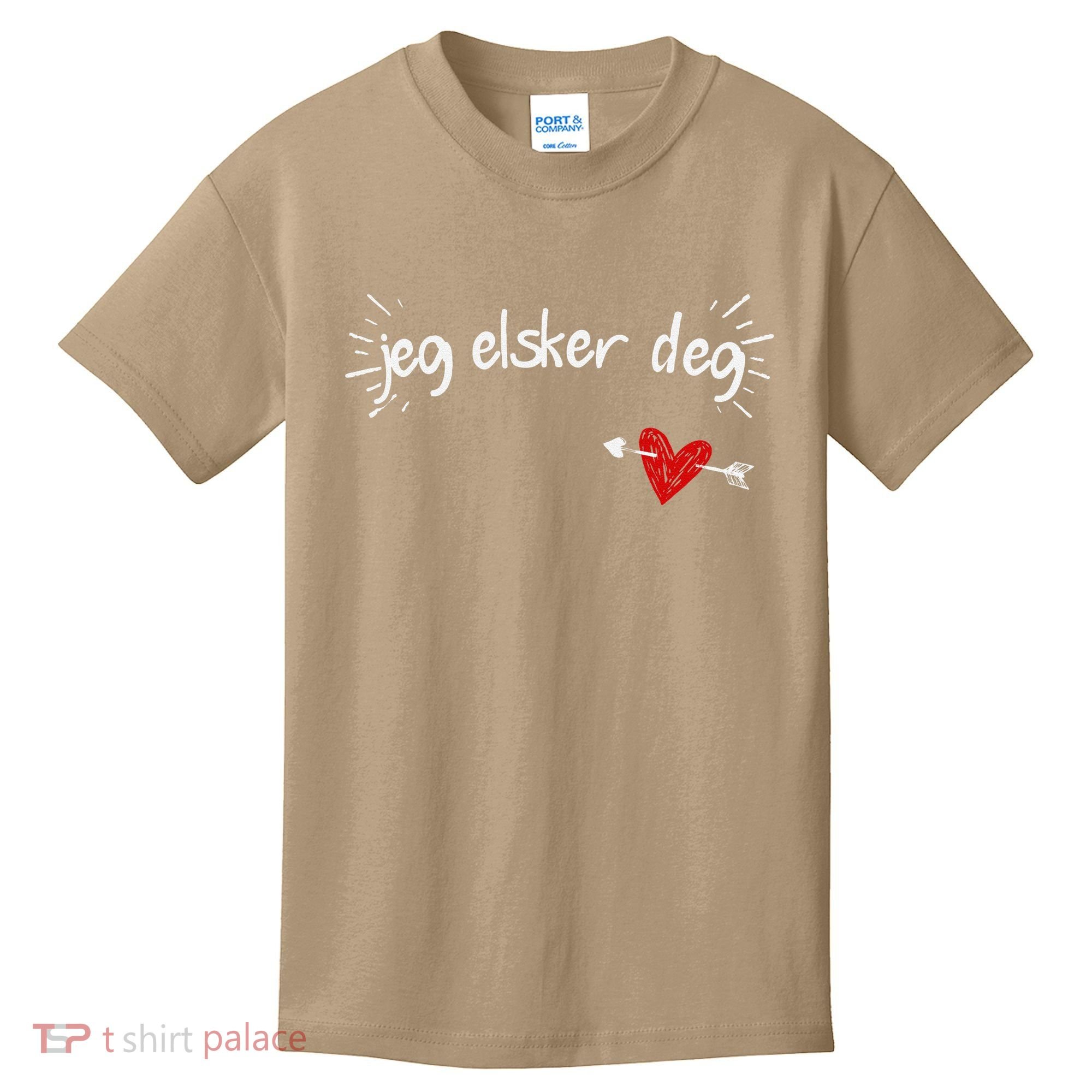 Jeg Elsker Deg I Love You In Norwegian Kids T-Shirt