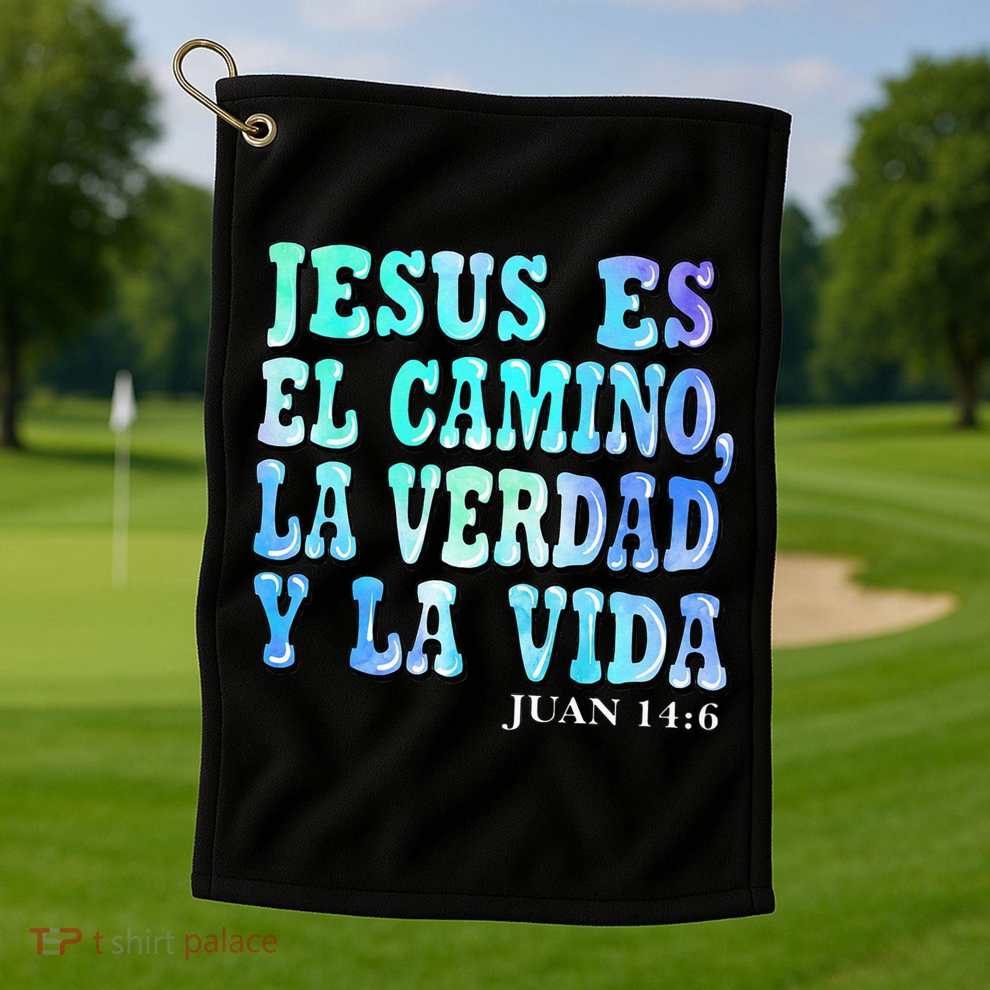 Jesus Es El Camino Premium Golf Towel