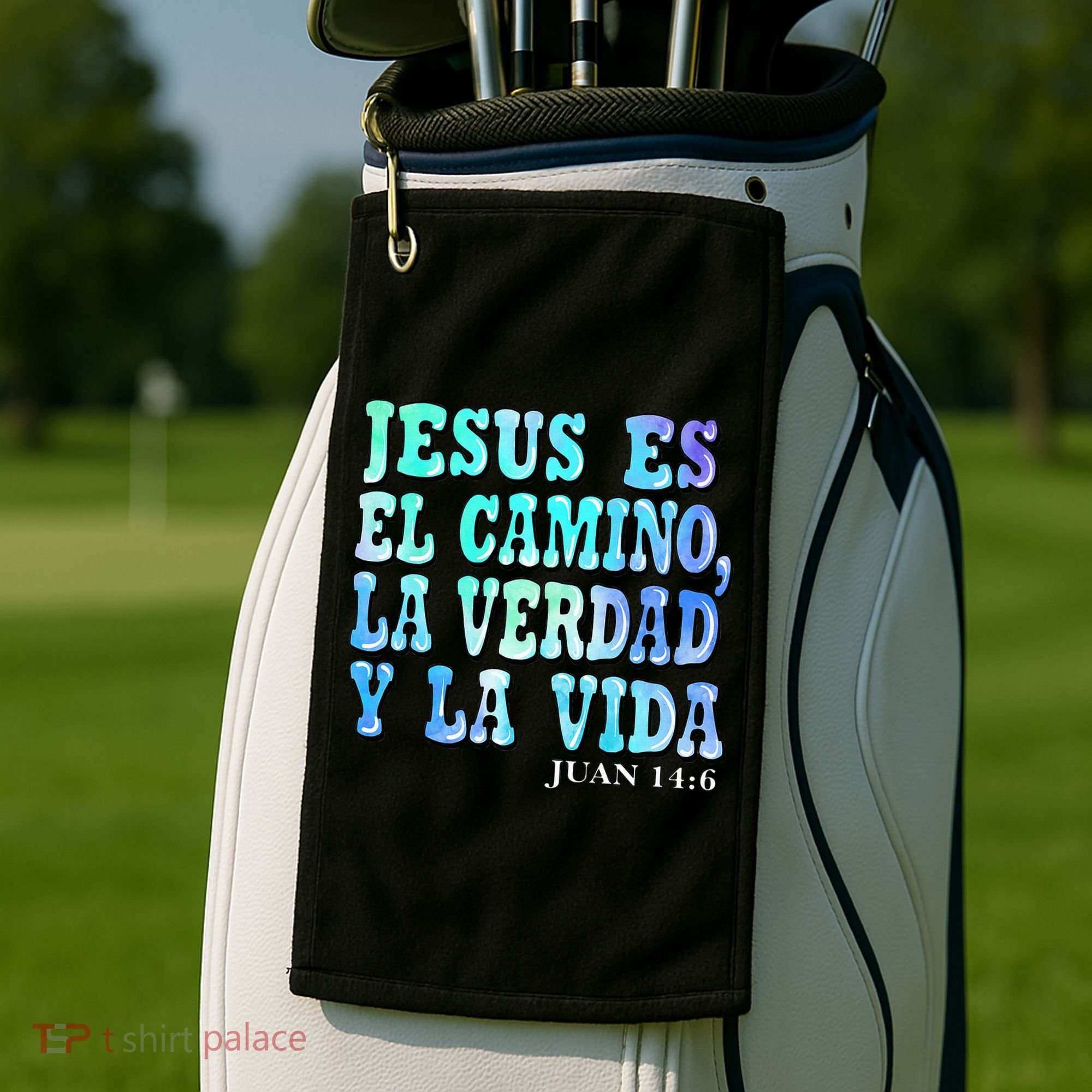 Jesus Es El Camino Premium Golf Towel