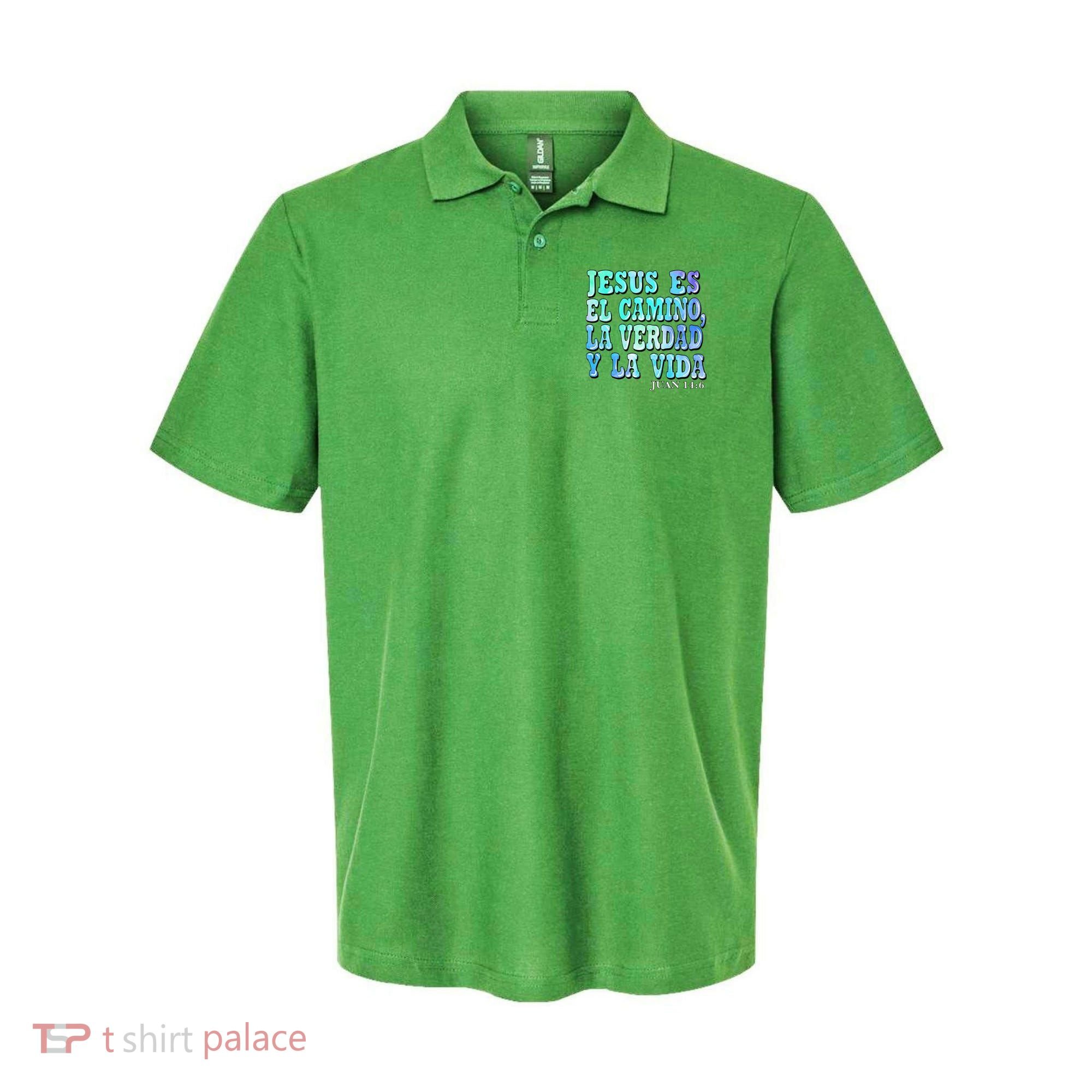Jesus Es El Camino Premium Polo